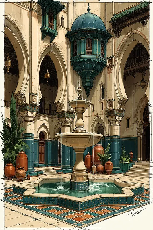 Arabian Nights Concept Art Scenes