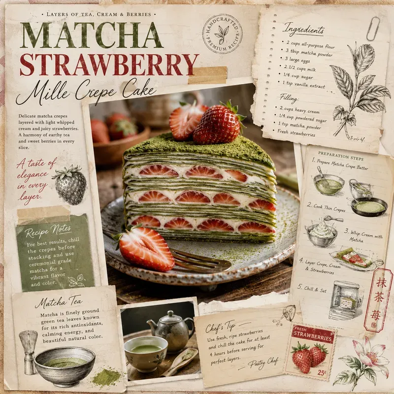 Vintage Culinary Editorial Recipe Posters
