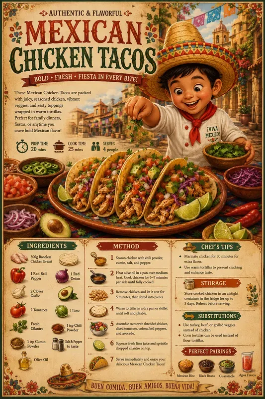 Vintage Kids Food Infographic Posters
