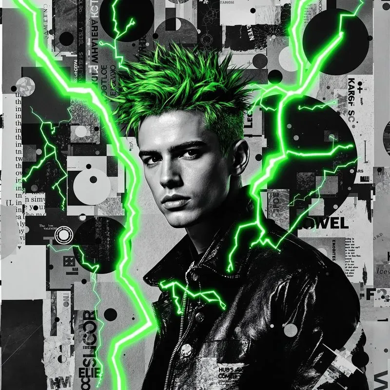 Black And White Portrait Collage Posters