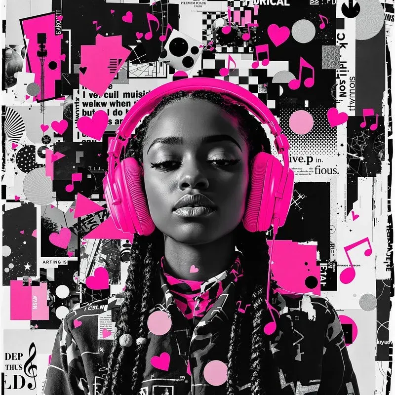 Black And White Portrait Collage Posters