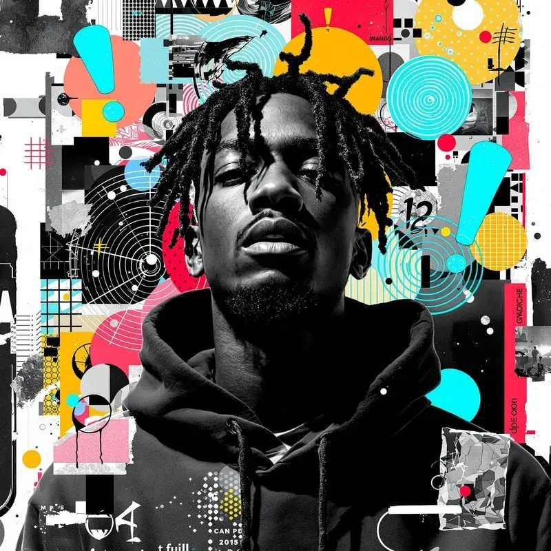 Black And White Portrait Collage Posters