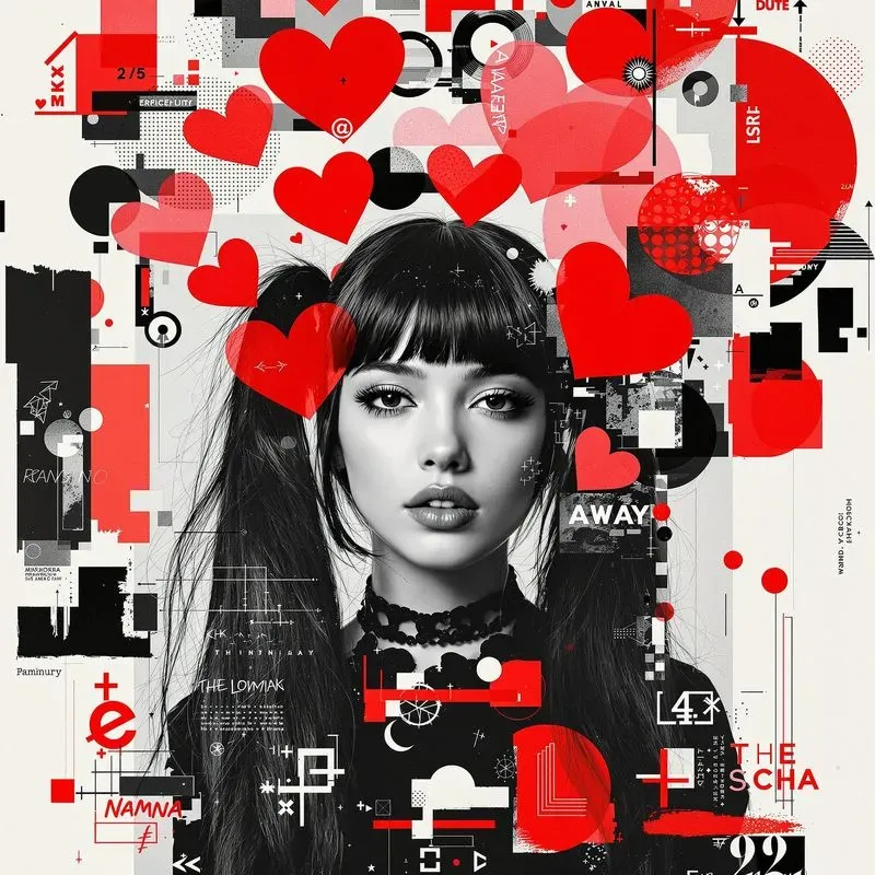 Black And White Portrait Collage Posters