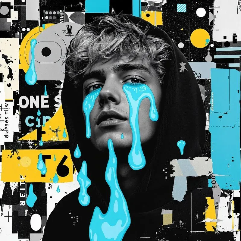 Black And White Portrait Collage Posters