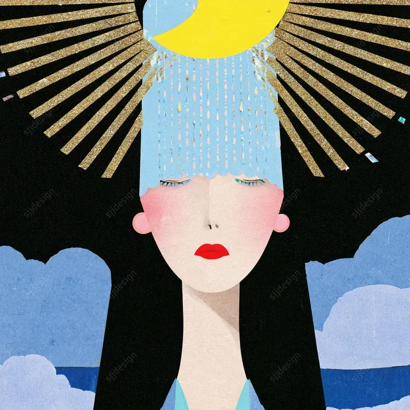 Art Deco Celestial Portraits