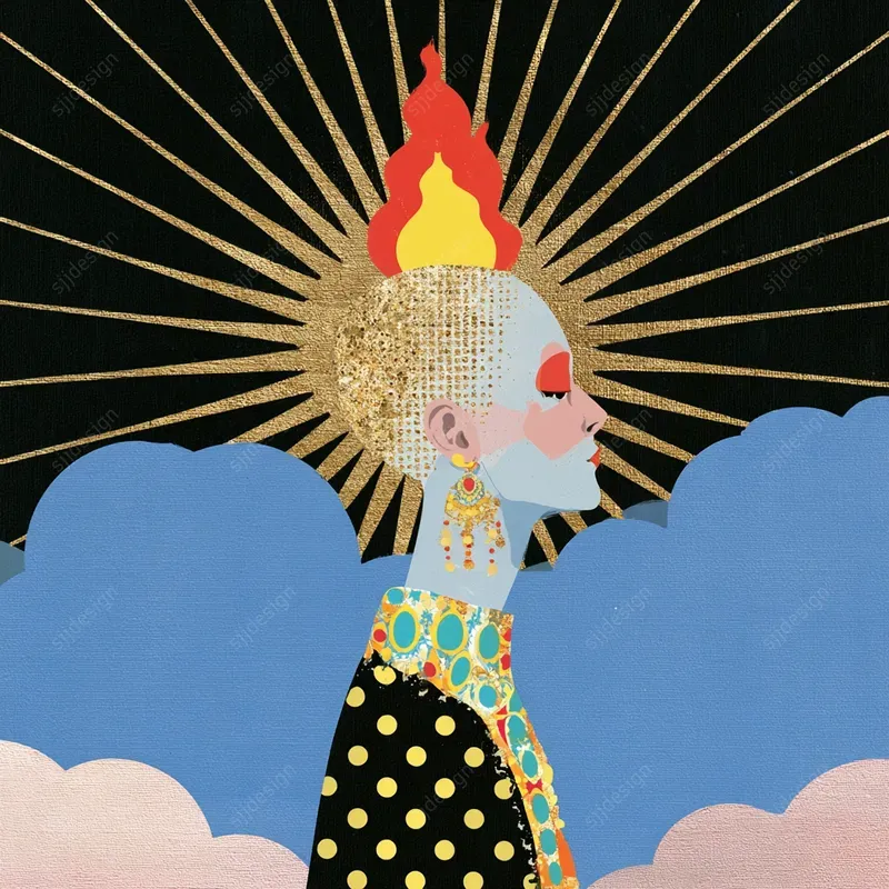 Art Deco Celestial Portraits