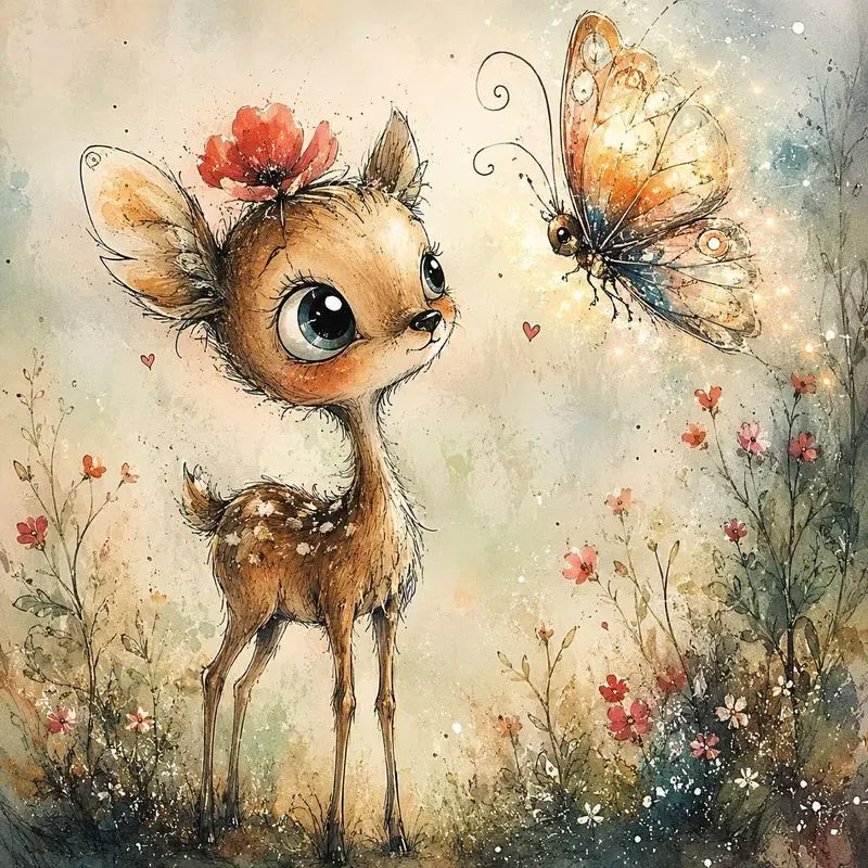 Whimsical Bigeyed Character Sketches