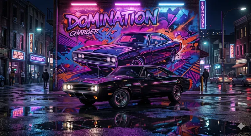 Urban Graffiti Mural Portraits