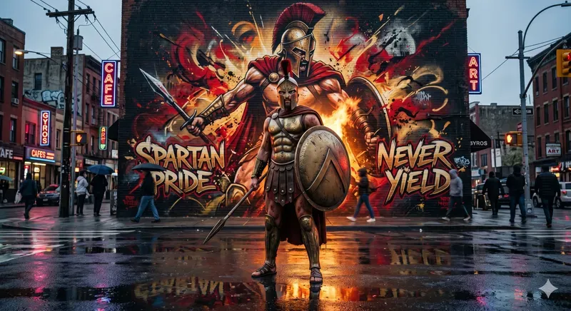 Urban Graffiti Mural Portraits