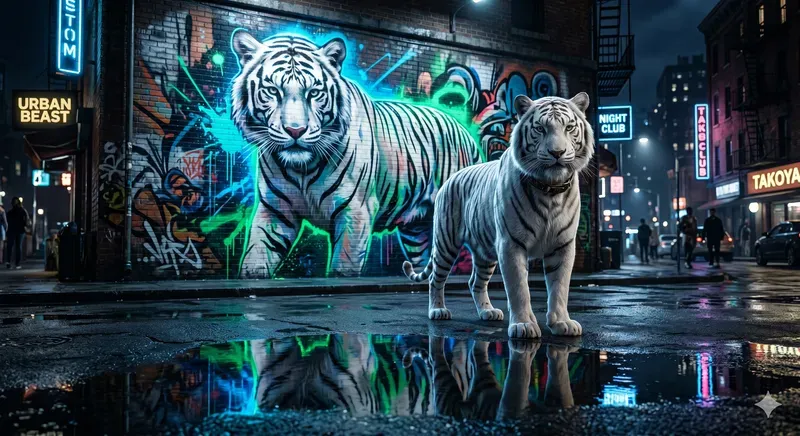 Urban Graffiti Mural Portraits