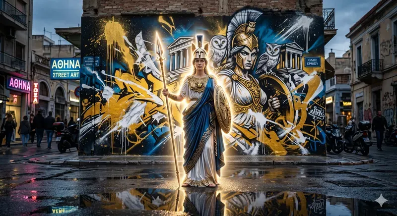 Urban Graffiti Mural Portraits