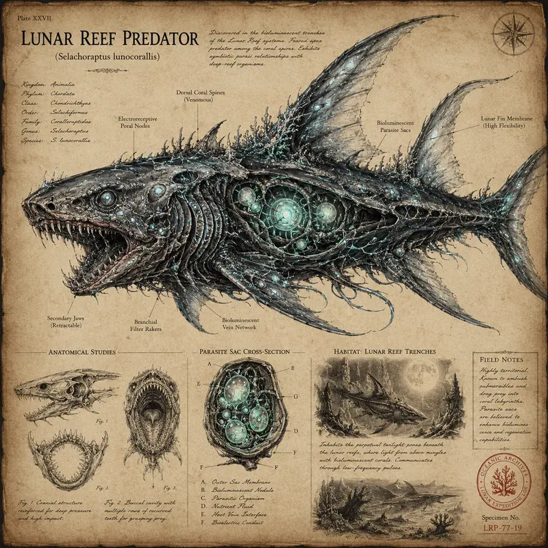 Vintage Cryptid Anatomy Posters