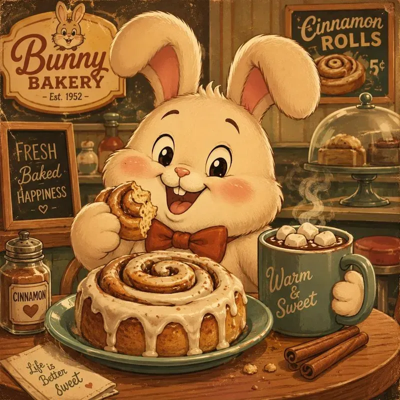 Retro Kawaii Snack Mascot Designs