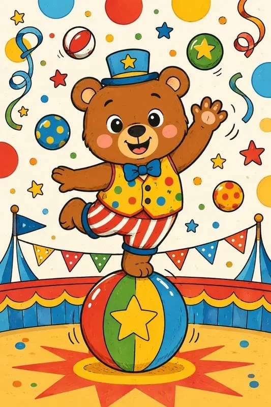 Playful Celebration Cartoon Art