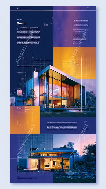 Modern Editorial UIux Web Designs