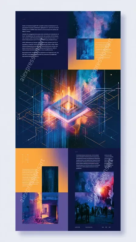 Modern Editorial UIux Web Designs