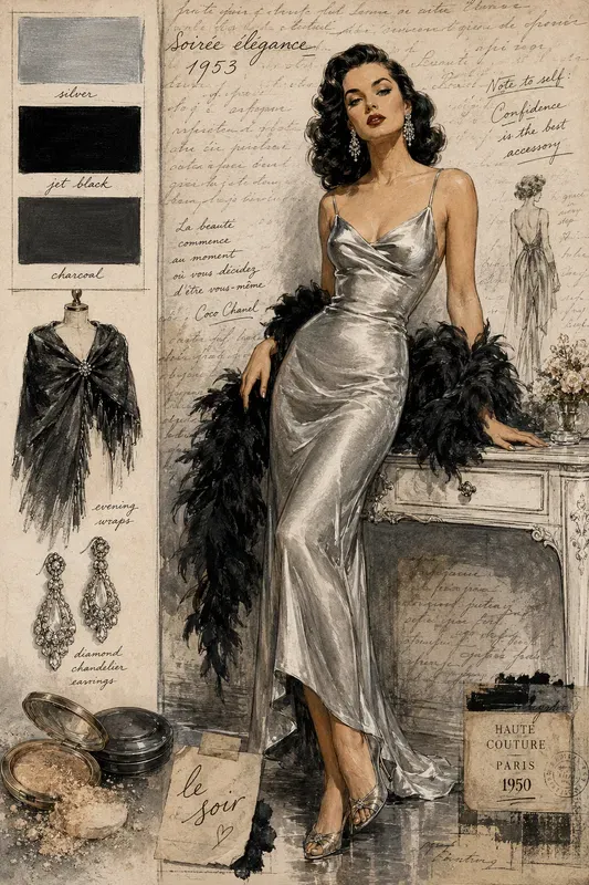 Vintage Fashion Mood Board Designs