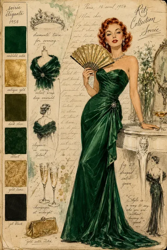 Vintage Fashion Mood Board Designs