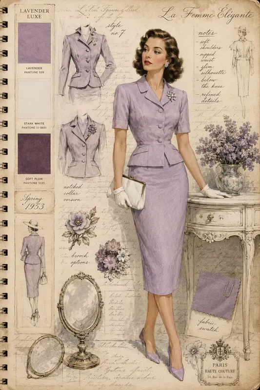 Vintage Fashion Mood Board Designs