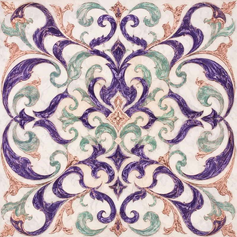 A Symmetrical Marbleized Patterns