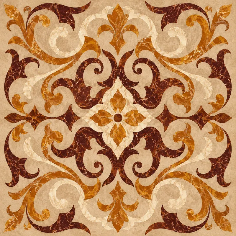 A Symmetrical Marbleized Patterns