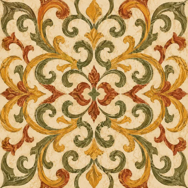 A Symmetrical Marbleized Patterns