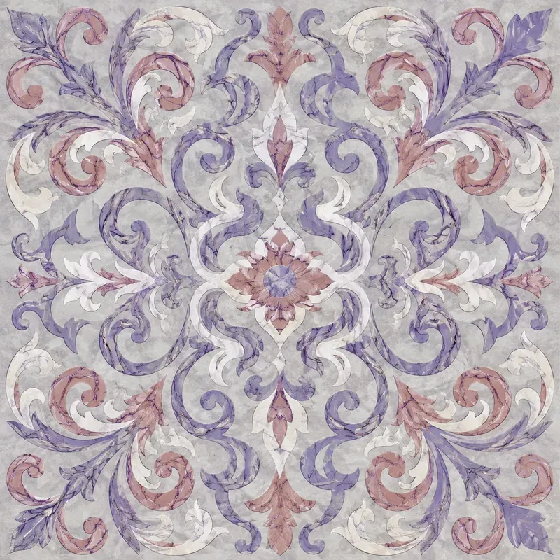 A Symmetrical Marbleized Patterns