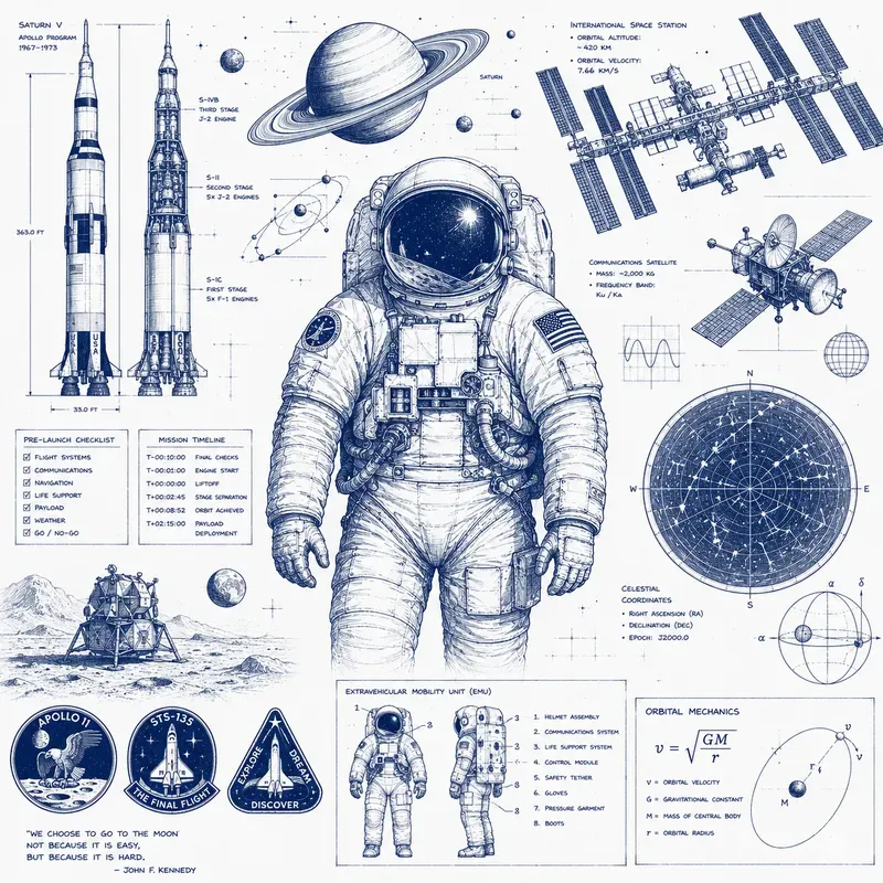 Blueprint Story Collage Art