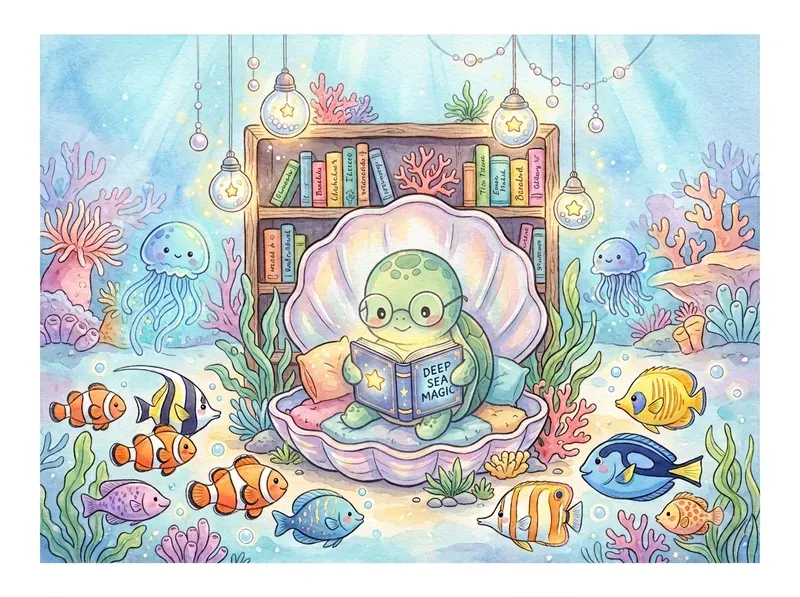 Cute Watercolor Storybook Art