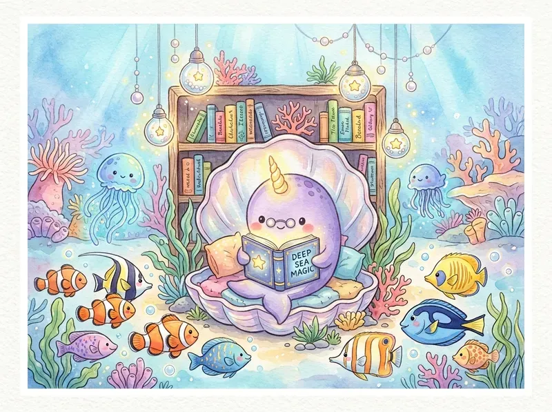 Cute Watercolor Storybook Art