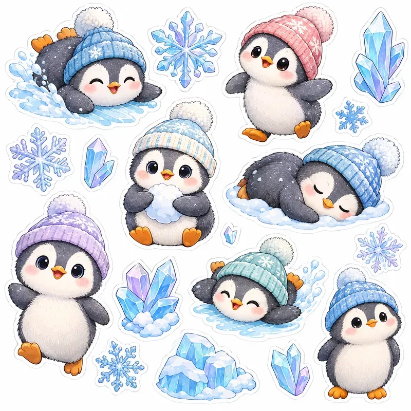 Cute Vinyl Sticker Sheets