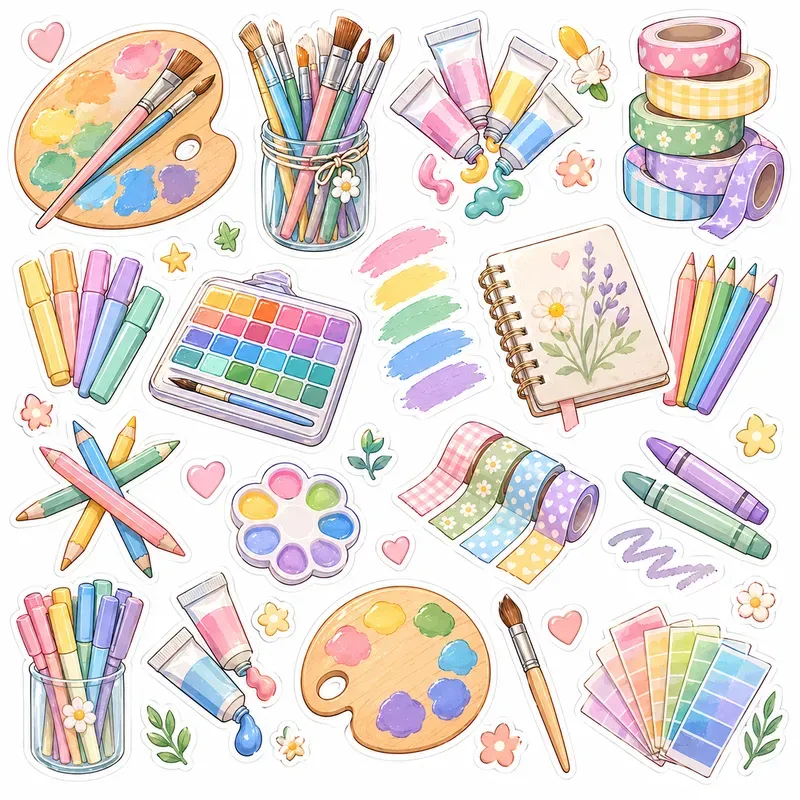 Cute Vinyl Sticker Sheets