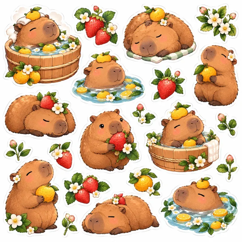 Cute Vinyl Sticker Sheets