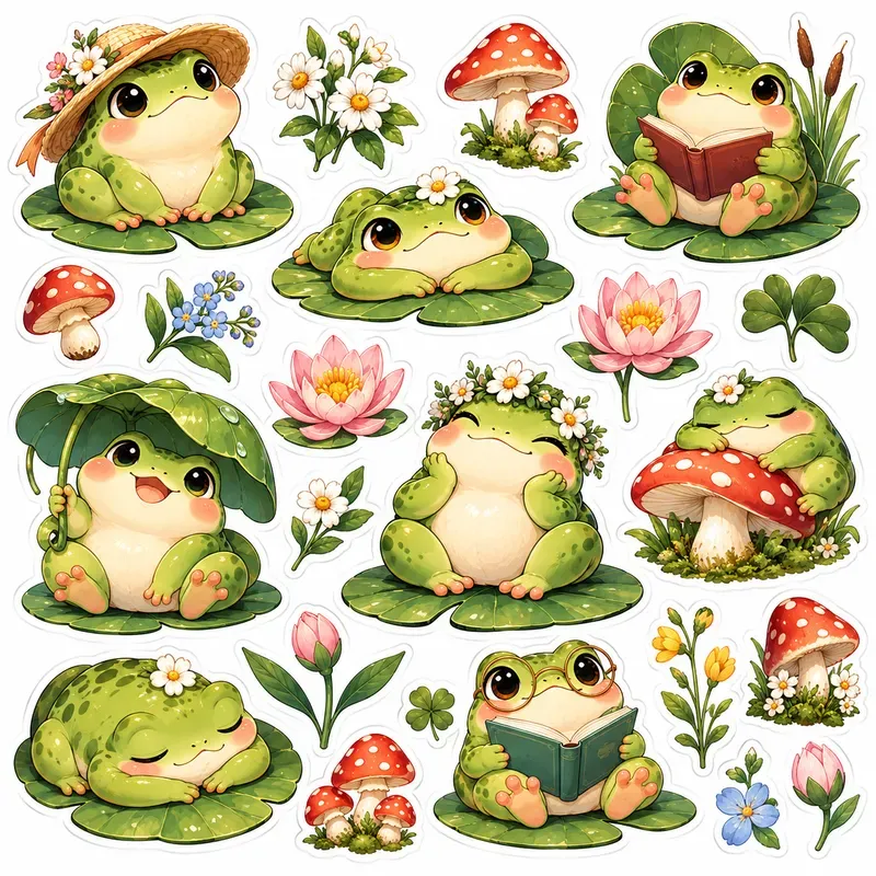 Cute Vinyl Sticker Sheets