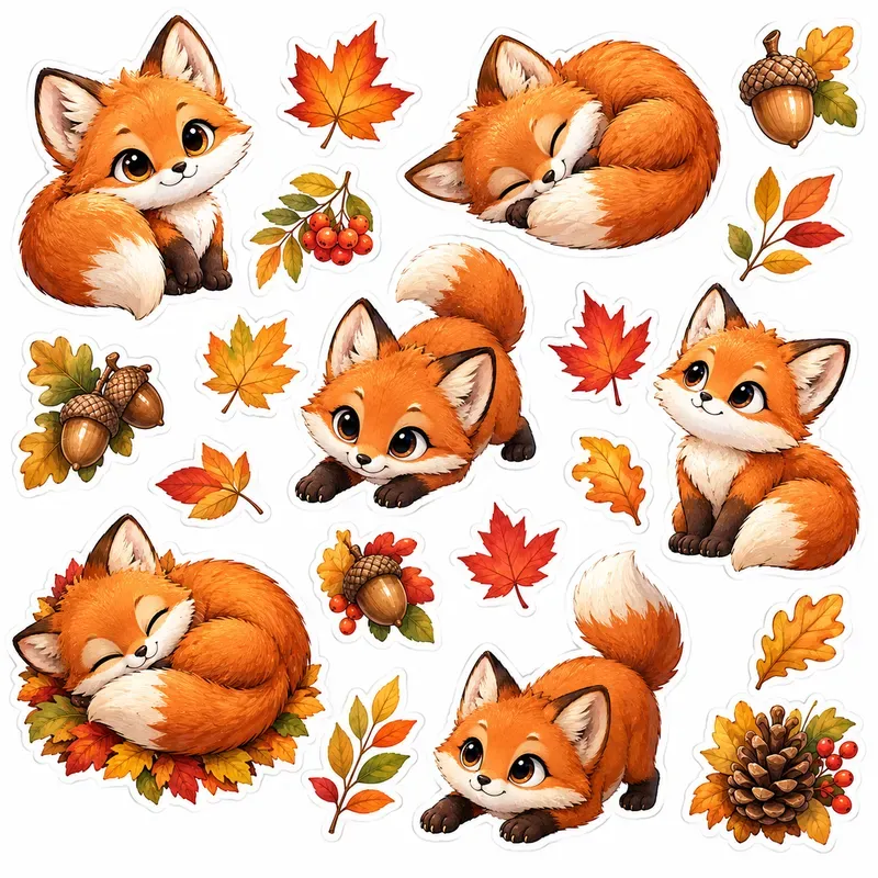 Cute Vinyl Sticker Sheets
