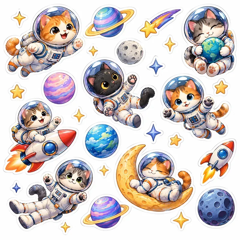 Cute Vinyl Sticker Sheets