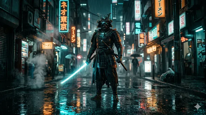 Cinematic Cyberpunk Neonoir Photography