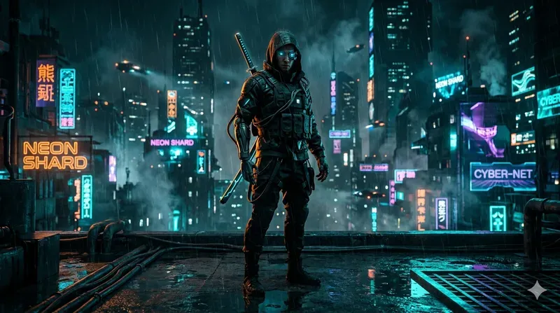 Cinematic Cyberpunk Neonoir Photography