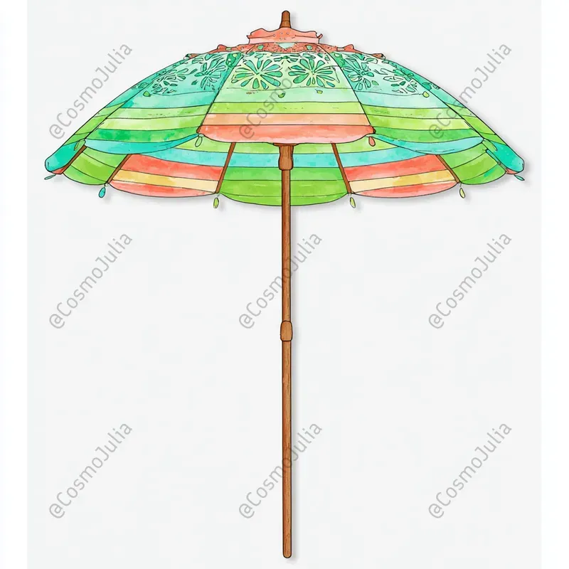 Coastal Luxury Beach Watercolor Clipart