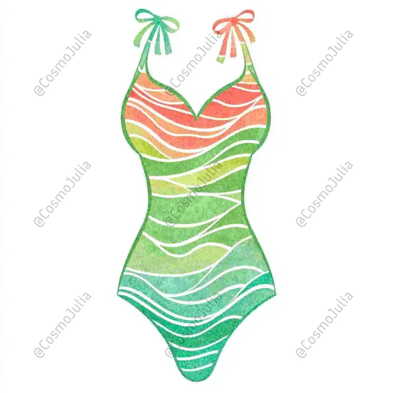 Coastal Luxury Beach Watercolor Clipart