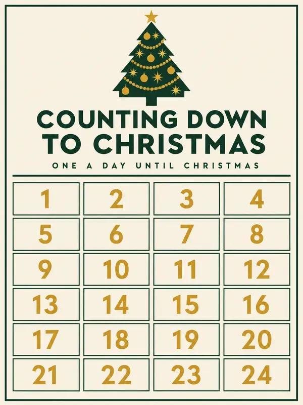 Christmas Advent Calendar Printables
