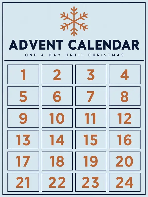 Christmas Advent Calendar Printables
