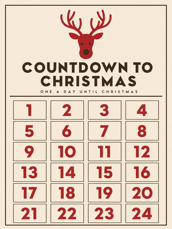 Christmas Advent Calendar Printables