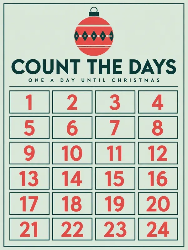Christmas Advent Calendar Printables