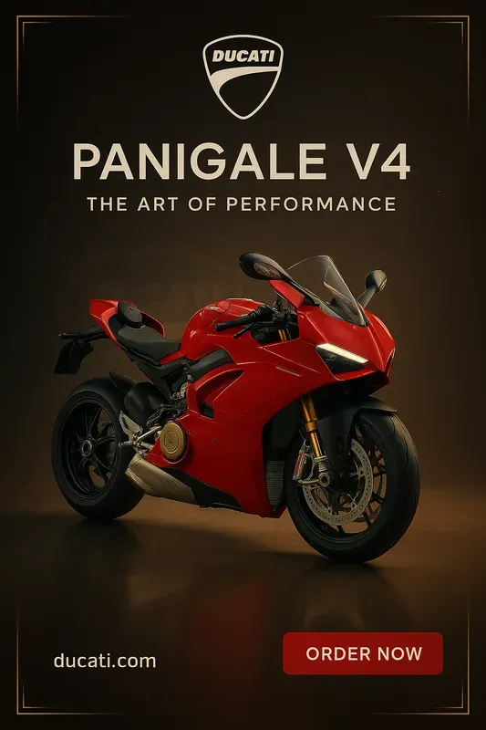 Premium Motorcycle Ad Posters