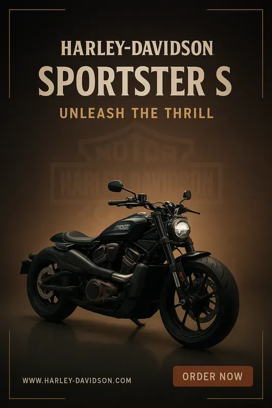 Premium Motorcycle Ad Posters