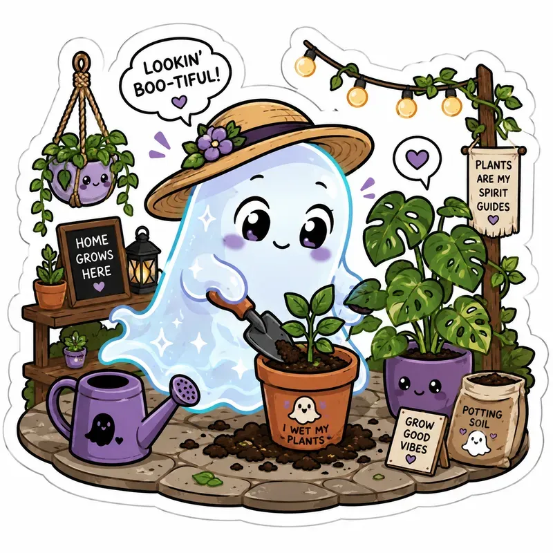 Cute Ghost Sticker Packs Kawaii Halloween