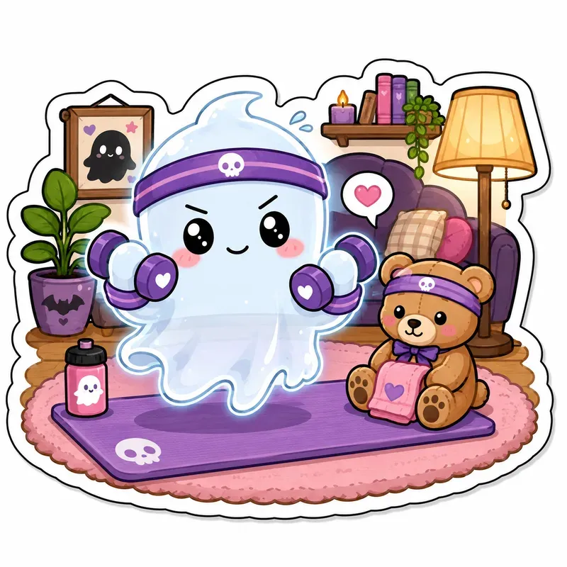 Cute Ghost Sticker Packs Kawaii Halloween