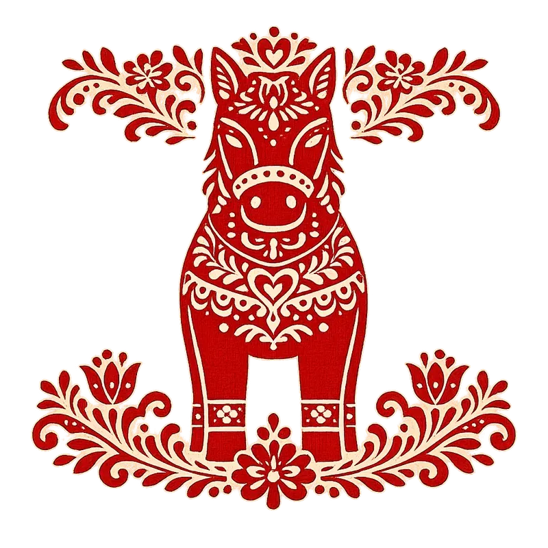 Nordic Folk Art Ephemera Elements Packs