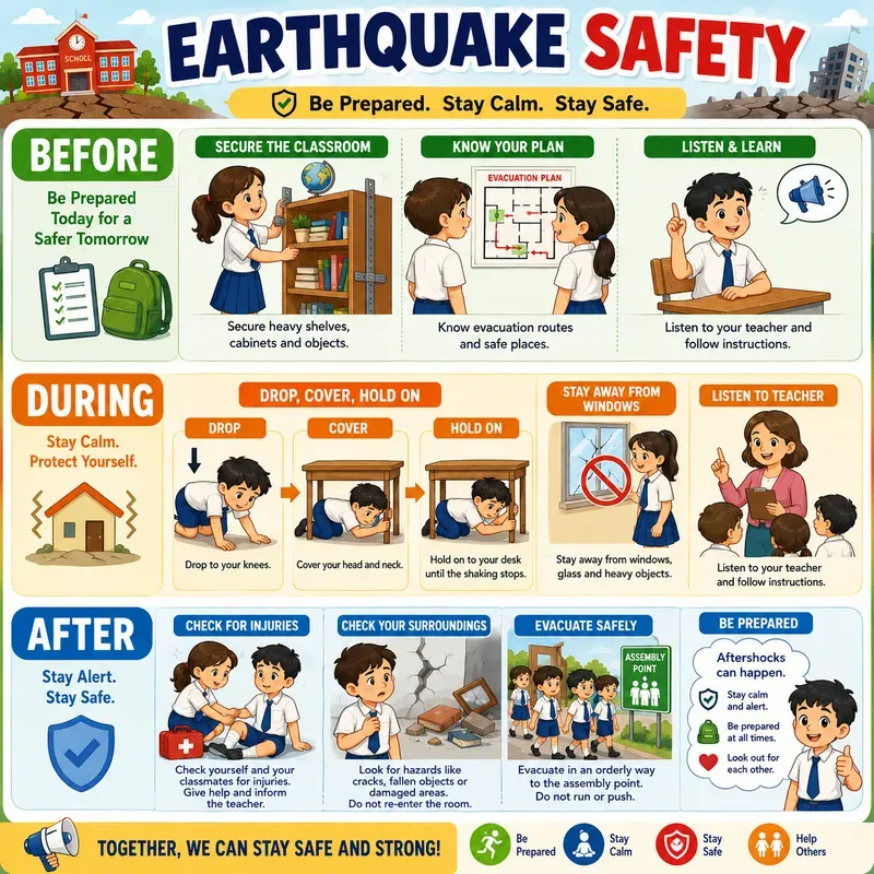 Earthquake Safety Infographic Packs